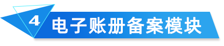 電子賬冊備案模塊